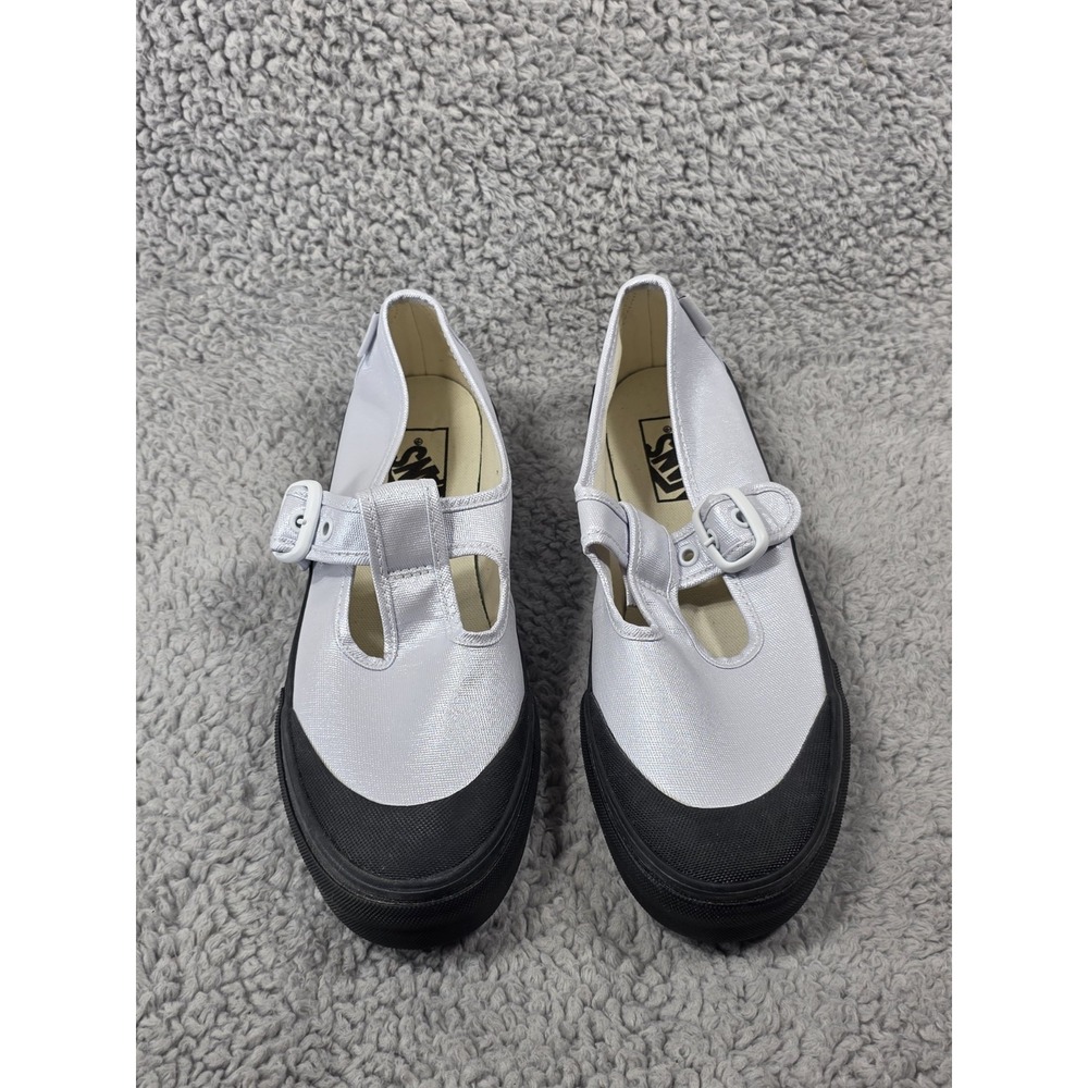 VANS Style 93 Coated Canvas True White Mary Jane Sneakers Shoes‎ Women's Size 8